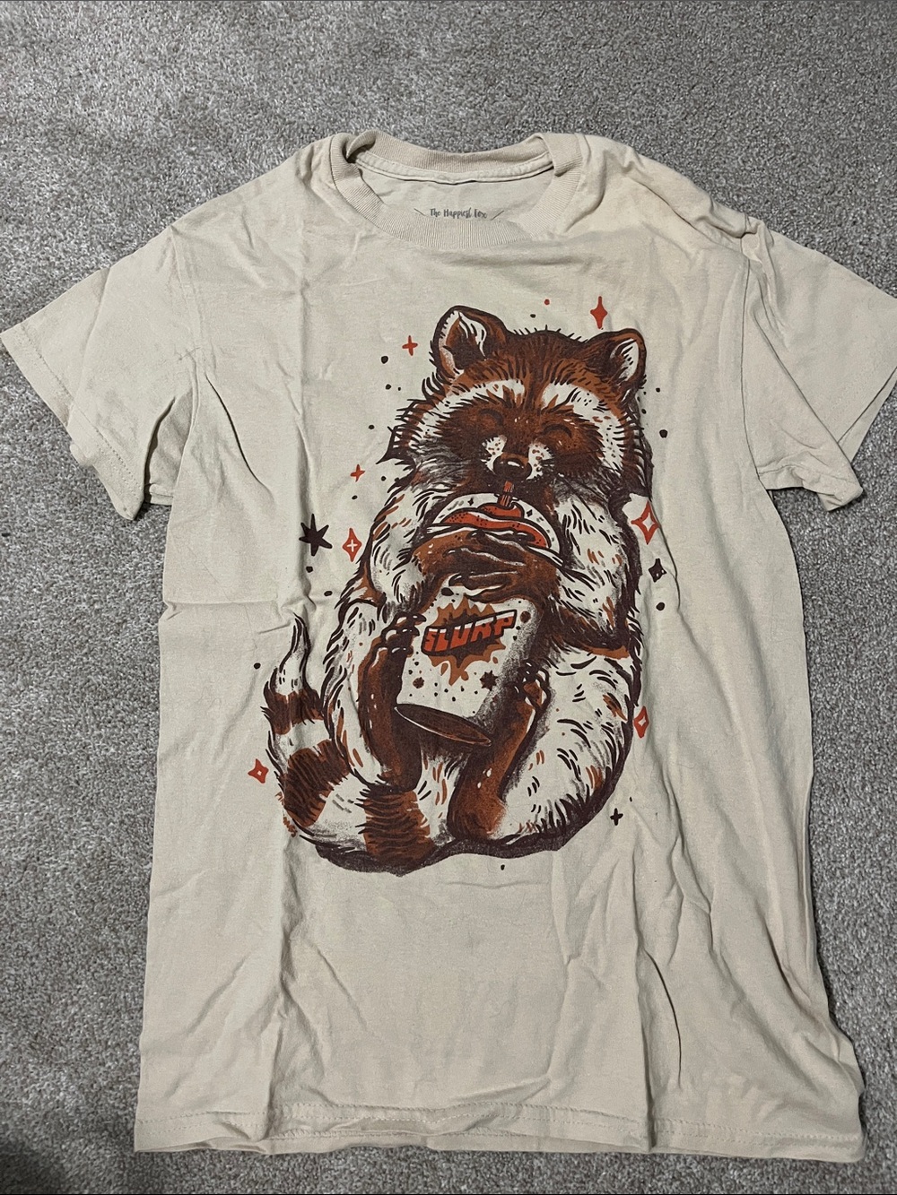 Juniper Fox, The Happiest Fox, Raccoon Tee